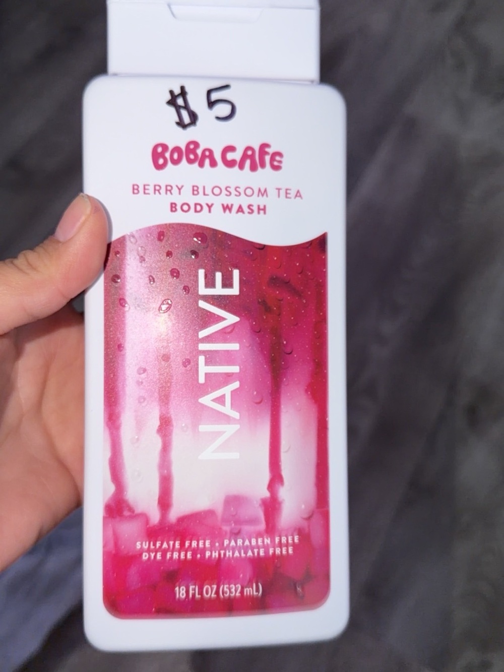 Native Berry Blossom Tea Body Wash - Pink